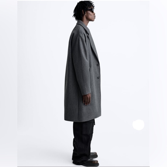 Zara “stretch Coat” Medium in Brown New condition - Picture 2 of 6